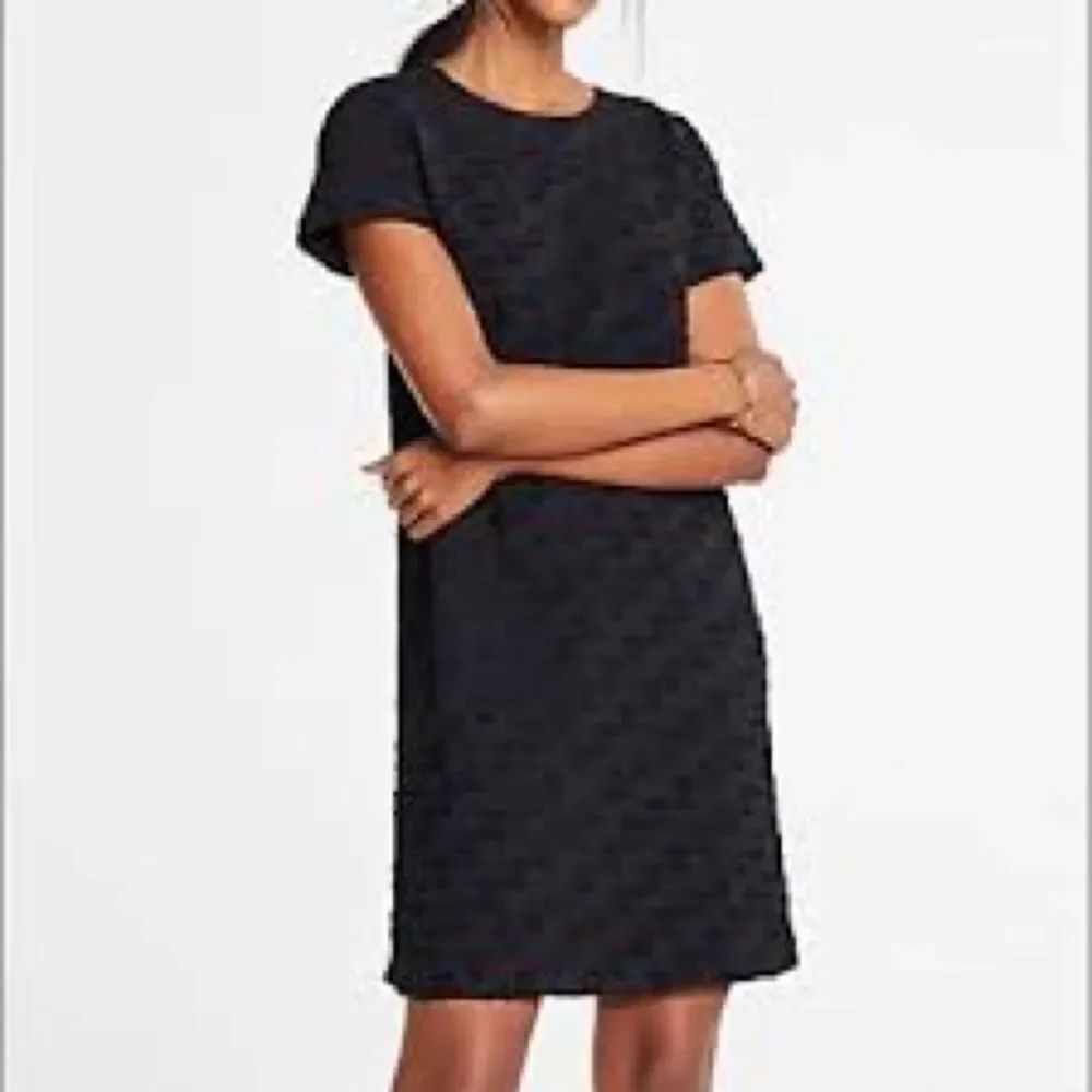 New with tags Ann Taylor Black Dot Jacquard Dress size 14